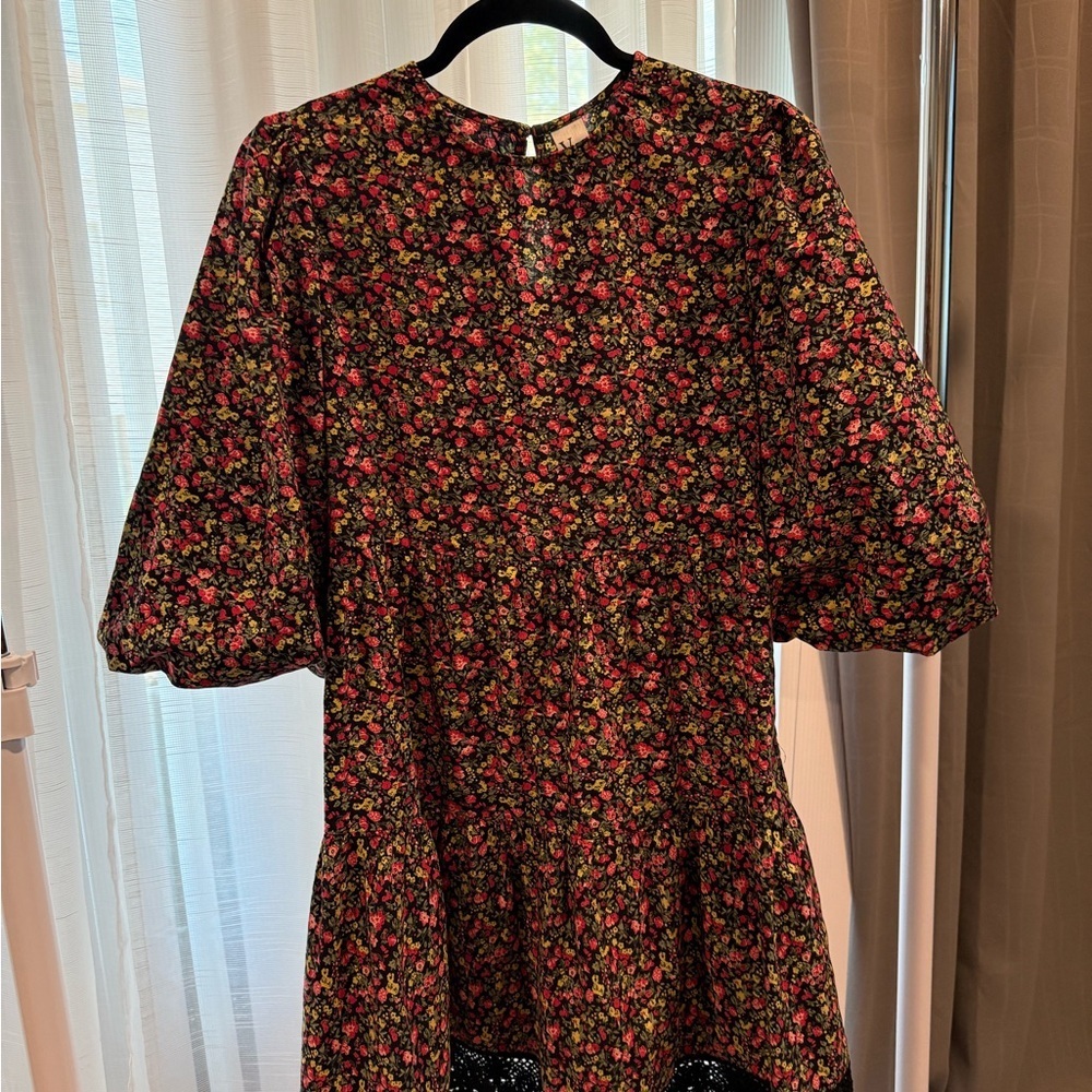 Asoa Floral Puff Sleeve Dress